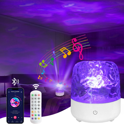 Lámpara con efecto aurora boreal de 16 colores para una atmósfera única®