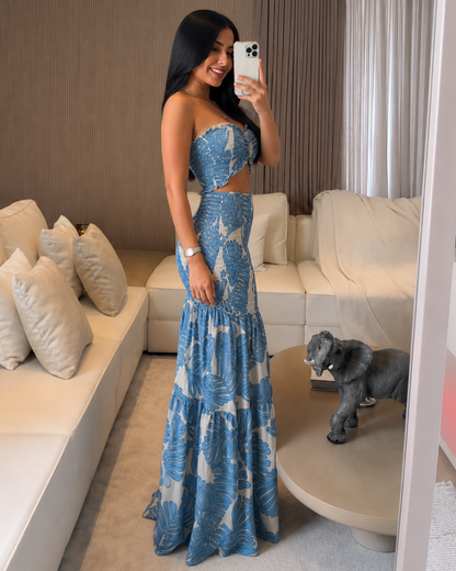 Vestido de Dos Piezas con Estampado Tropical®