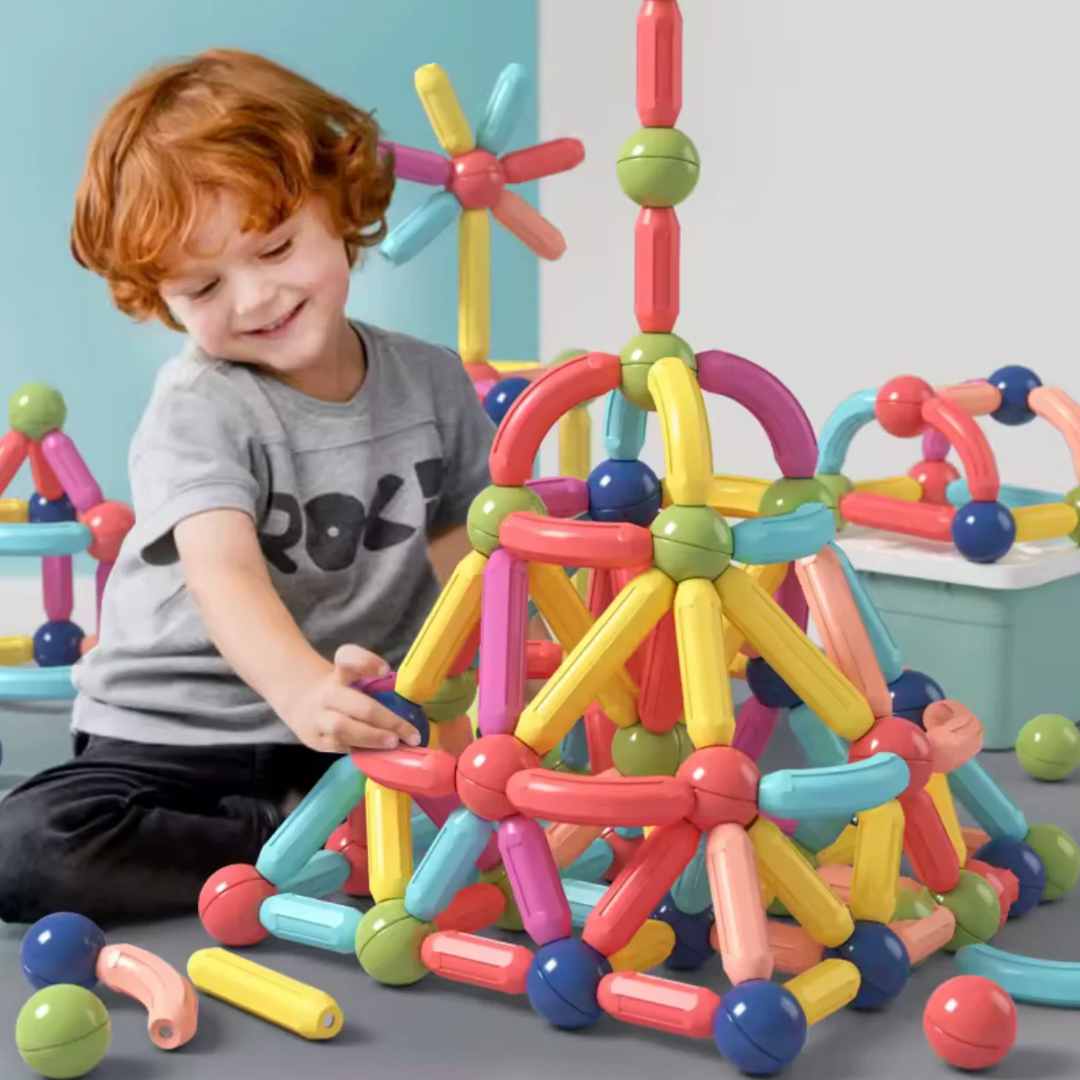 Juego de Construcción Magnético para el Desarrollo de los más Pequeños de la Casa -42 Piezas