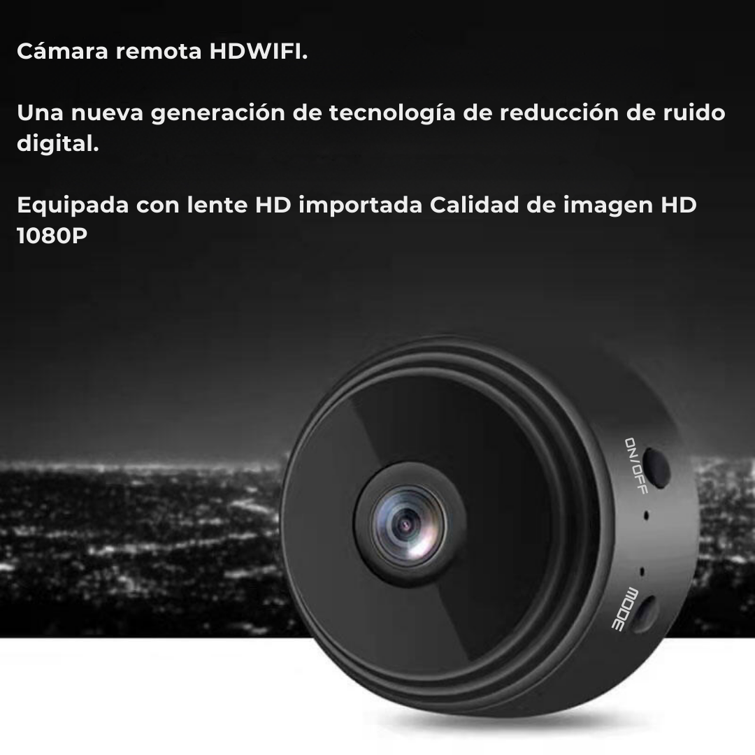Mini Cámara de Vigilancia con Visión Nocturna y Monitoreo Remoto