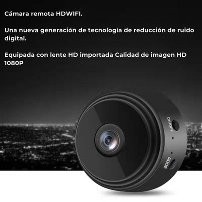 Mini Cámara de Vigilancia con Visión Nocturna y Monitoreo Remoto