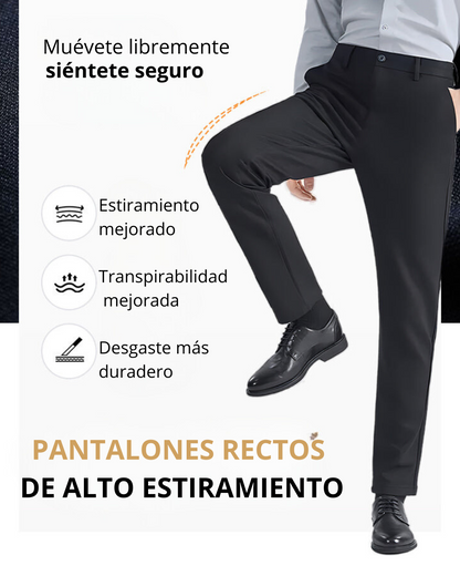 Pantalones Clásicos de Hombre de Alta Elasticidad®