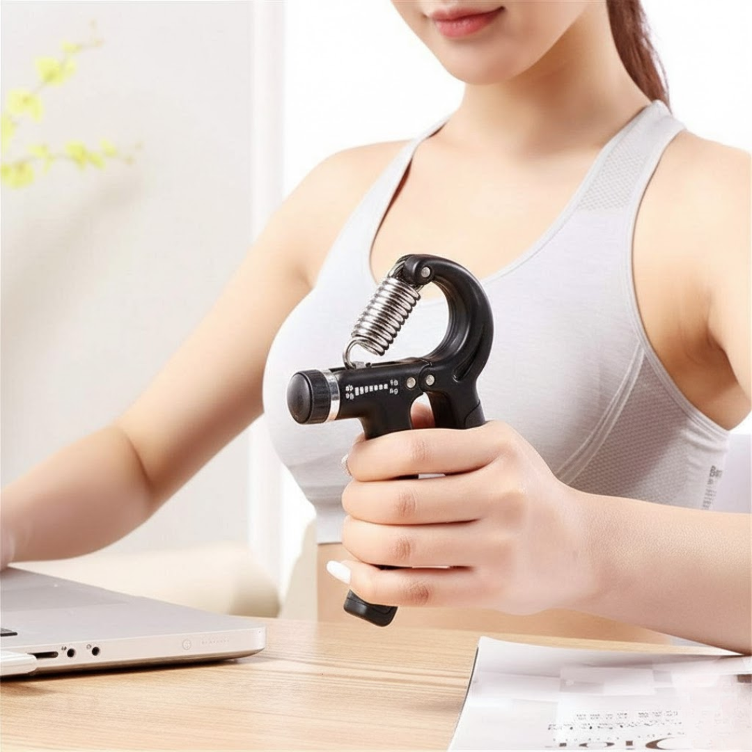 Herramienta de Entrenamiento de Agarre con Resistencia Adaptativa