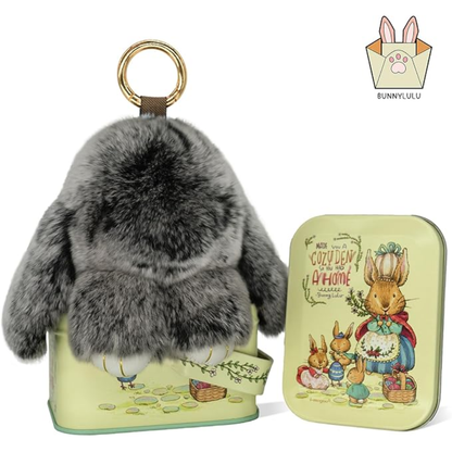 Llavero de Conejito PomPom Premium Hecho a Mano®