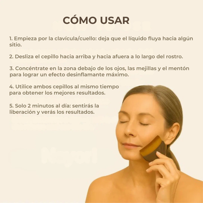 Cepillo de Escultura Facial para Drenaje Linfático