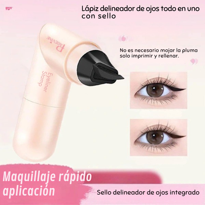 Delineador de Ojos de Precisión con Aplicador de Sello Doble (OFERTA 2X1)®