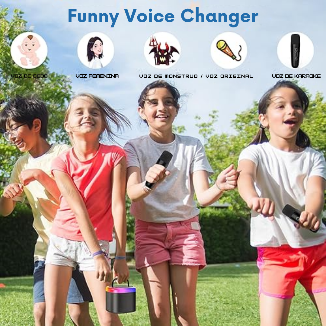 Sistema de Karaoke Portátil Inalámbrico con Altavoz Bluetooth®