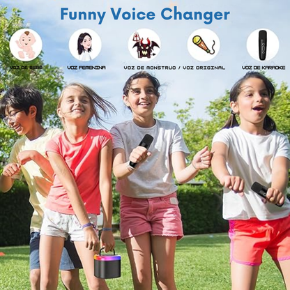 Sistema de Karaoke Portátil Inalámbrico con Altavoz Bluetooth®