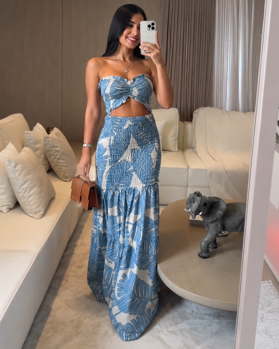 Vestido de Dos Piezas con Estampado Tropical®