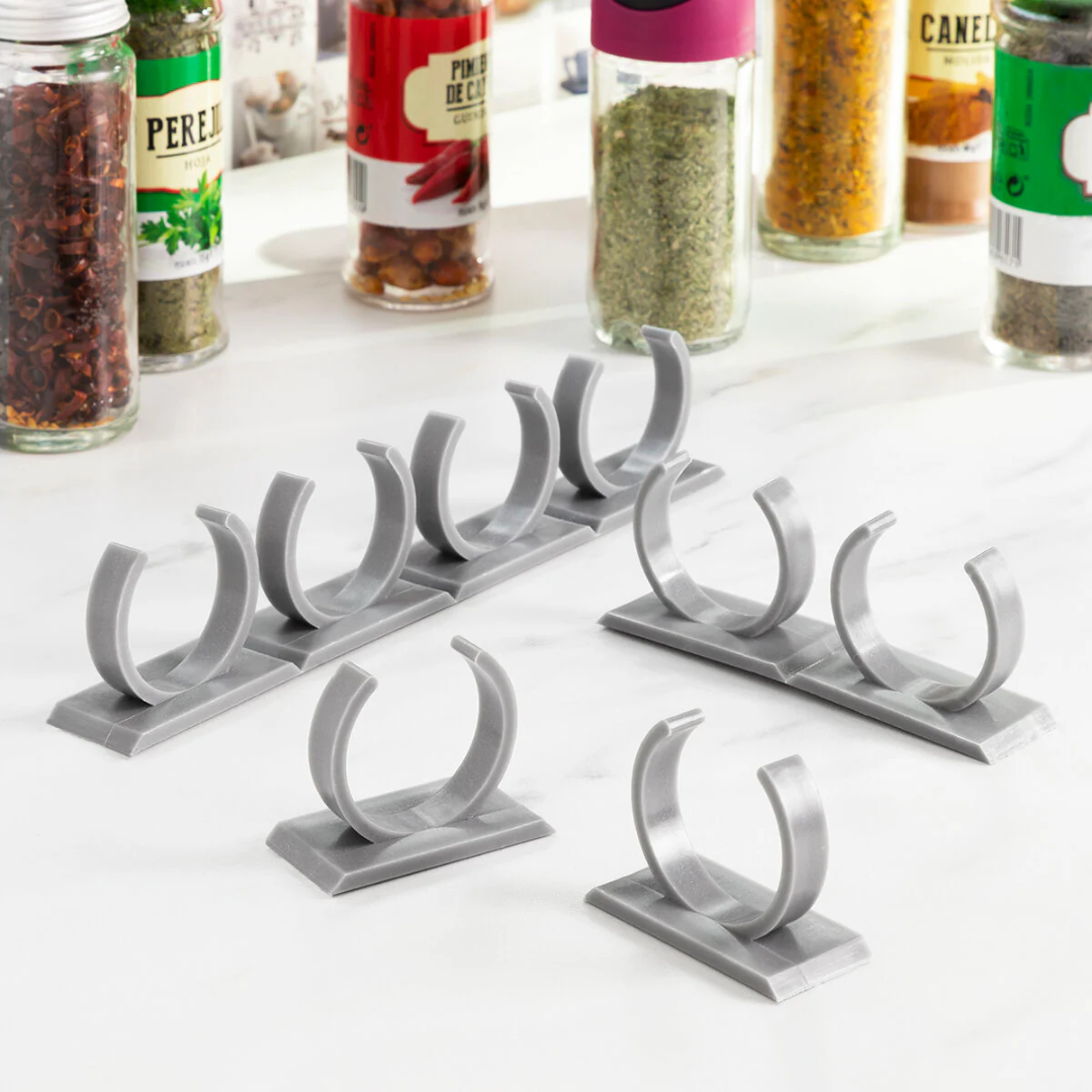 Organizador de Especias Adhesivo y Divisible para Cocina Moderna
