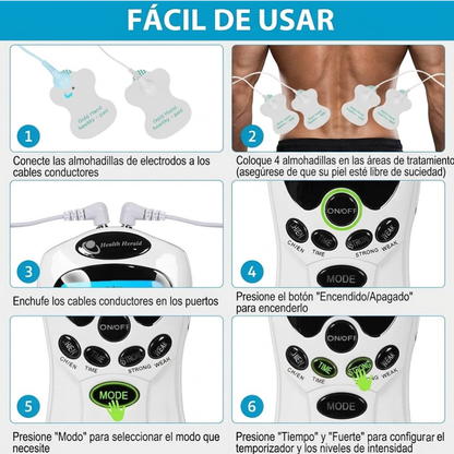 Electroestimulador Digital Portátil de Grado Terapéutico