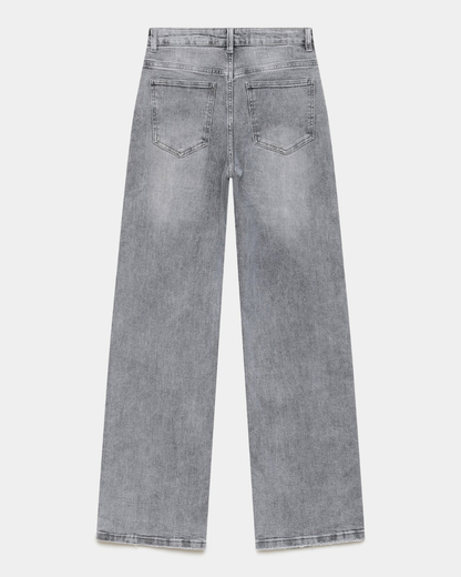 Vaqueros rectos de cintura alta para mujer