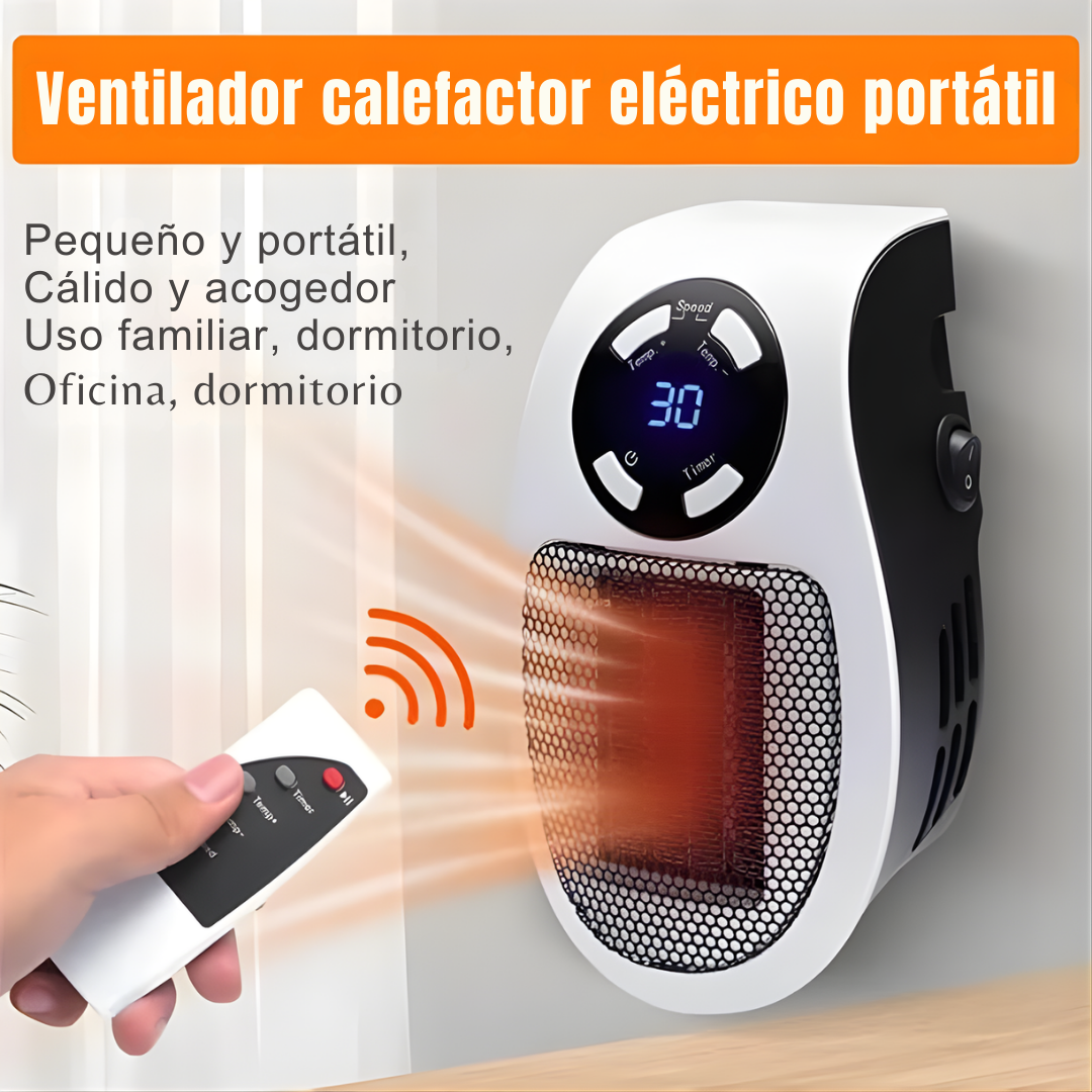 Calefactor y Ventilador Personal Inteligente 2 en 1