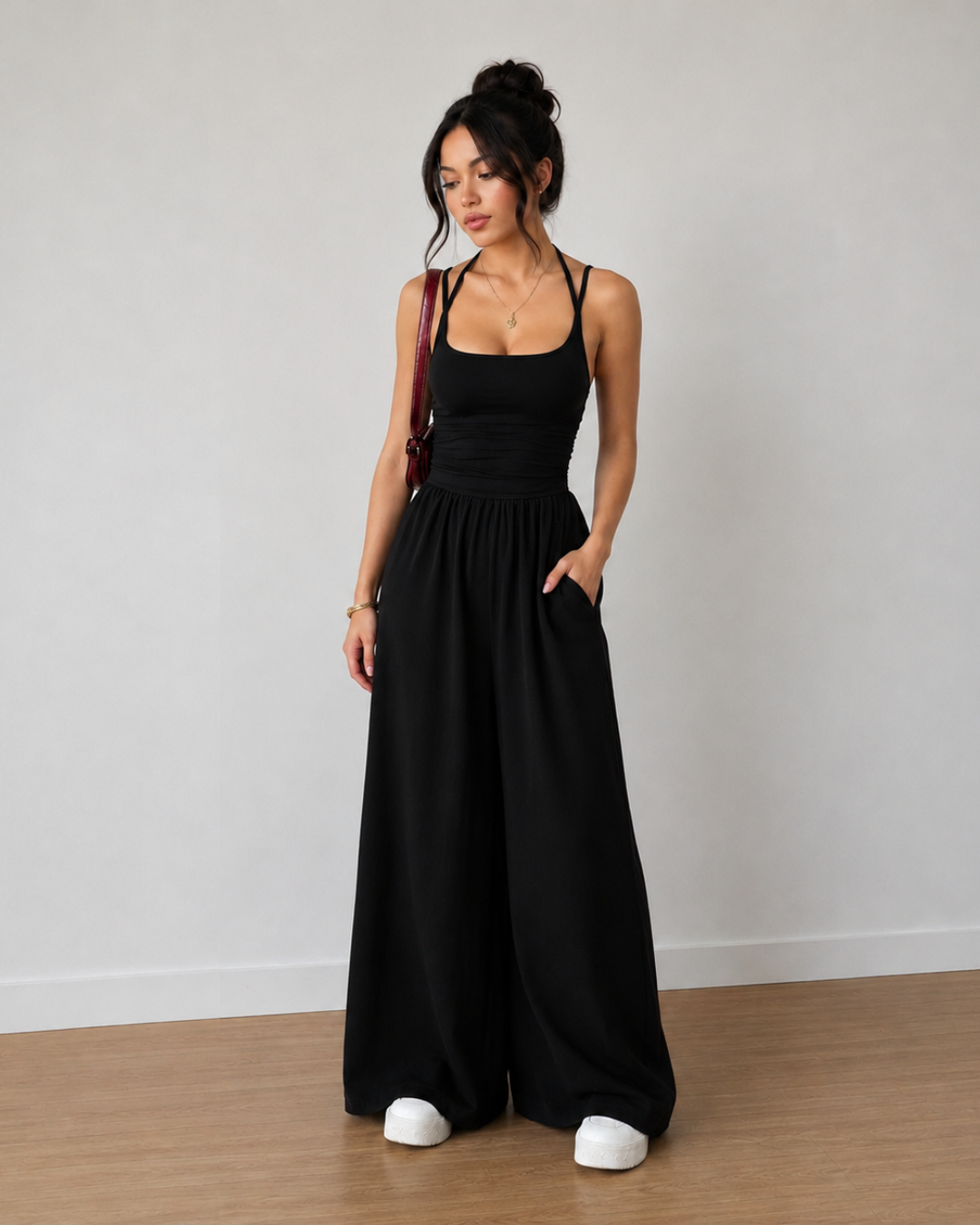 Conjunto Elegante de Top y Pantalón