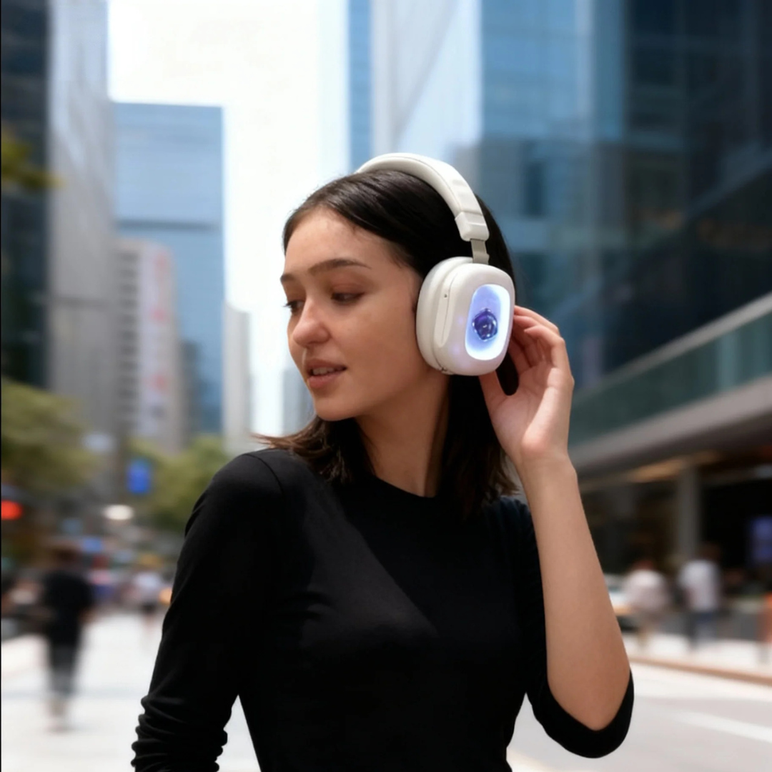 Auriculares inmersivos con efecto ferrofluido