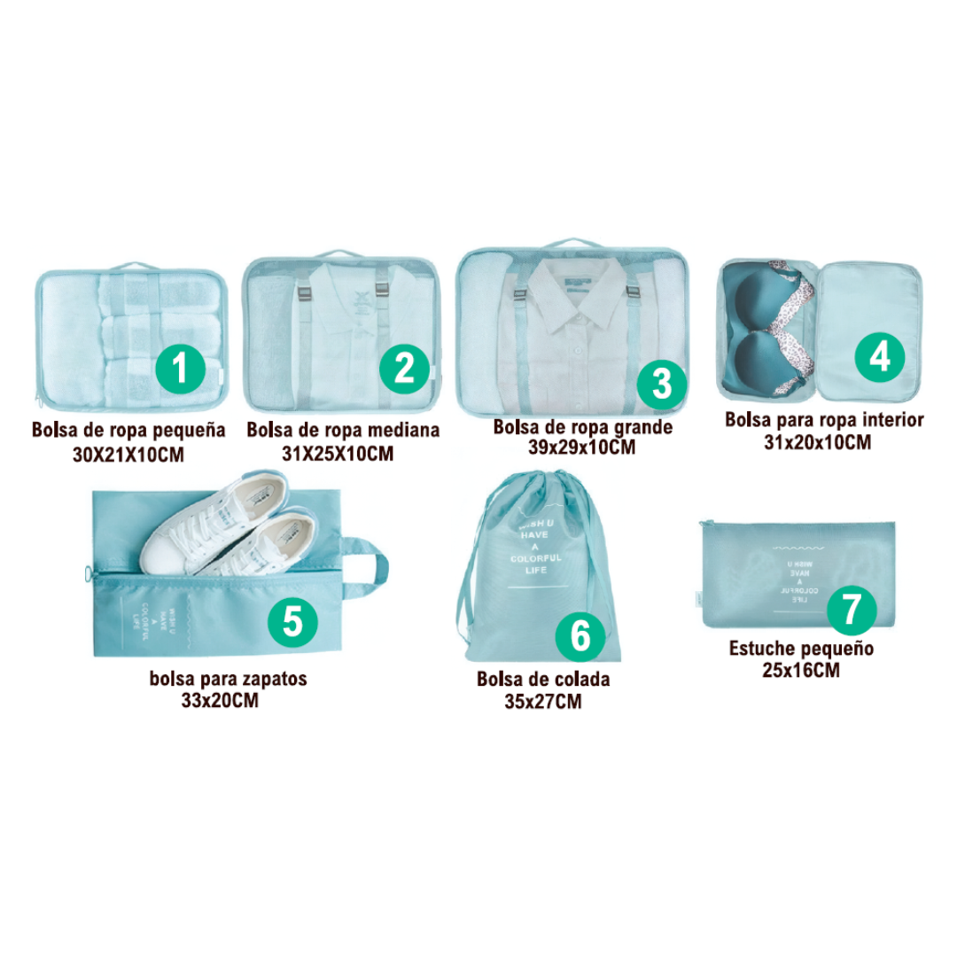 Set Organizador de Viaje