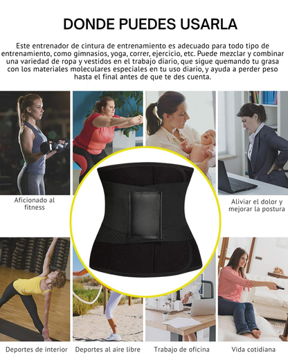 Cinturón Moldeador de Cintura y Faja de Entrenamiento con Soporte Lumbar