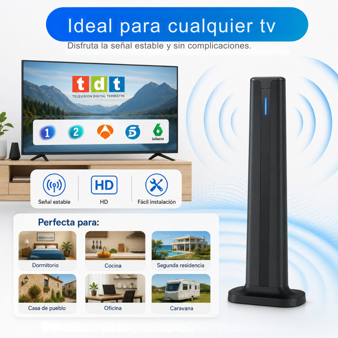 Antena Digital de Acceso Gratuito y con Alta Definición