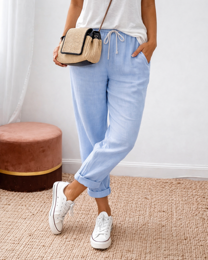 Pantalón Italia Casual de Algodón y Lino (Descuento en la 2da unidad)