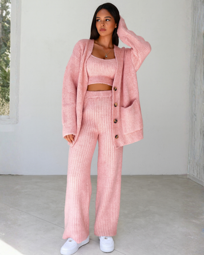 Conjunto Coordinado de Tres Piezas para Mujer