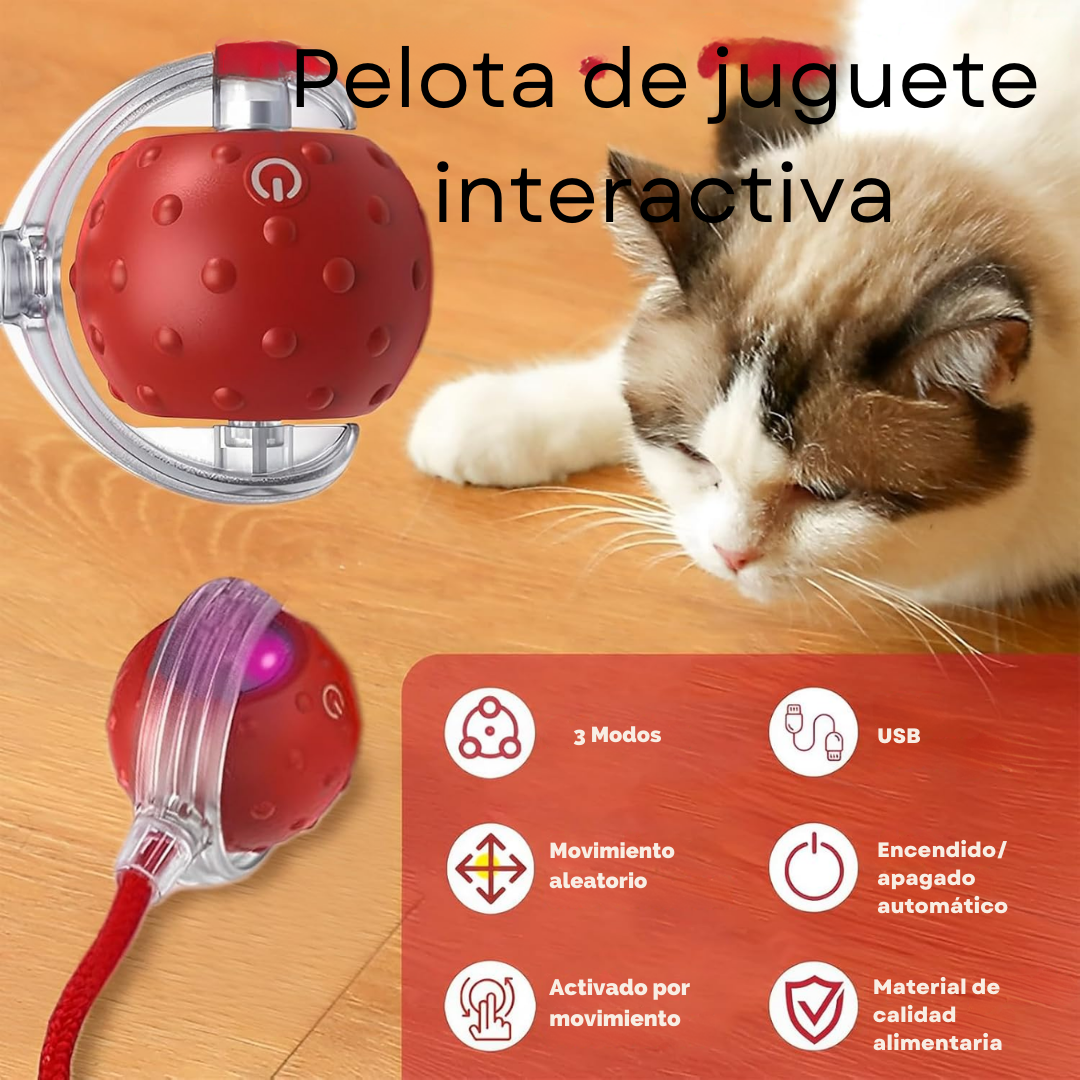 Pelota Interactiva para Mascotas Recargable para Horas de Diversión