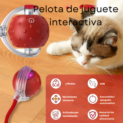 Pelota Interactiva para Mascotas Recargable para Horas de Diversión