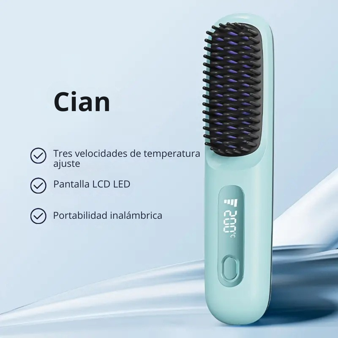 Cepillo inalámbrico con pantalla LCD y calefacción rapida®