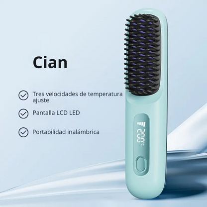 Cepillo inalámbrico con pantalla LCD y calefacción rapida®