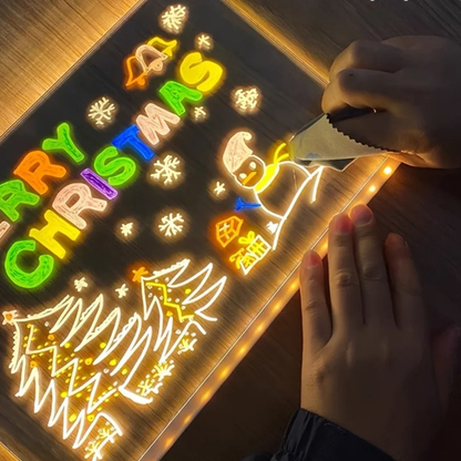 Pizarra LED Acrílica con Efecto Neón