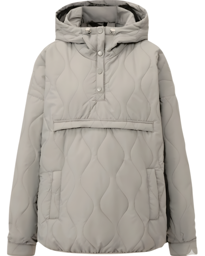 Abrigo con capucha acolchada plegable e impermeable Para Mujer®