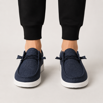 Mocasines informales de tela con cordón elástico®