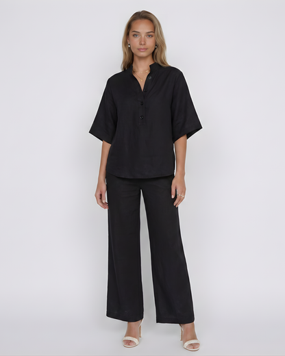 Conjunto de Lino de Dos Piezas