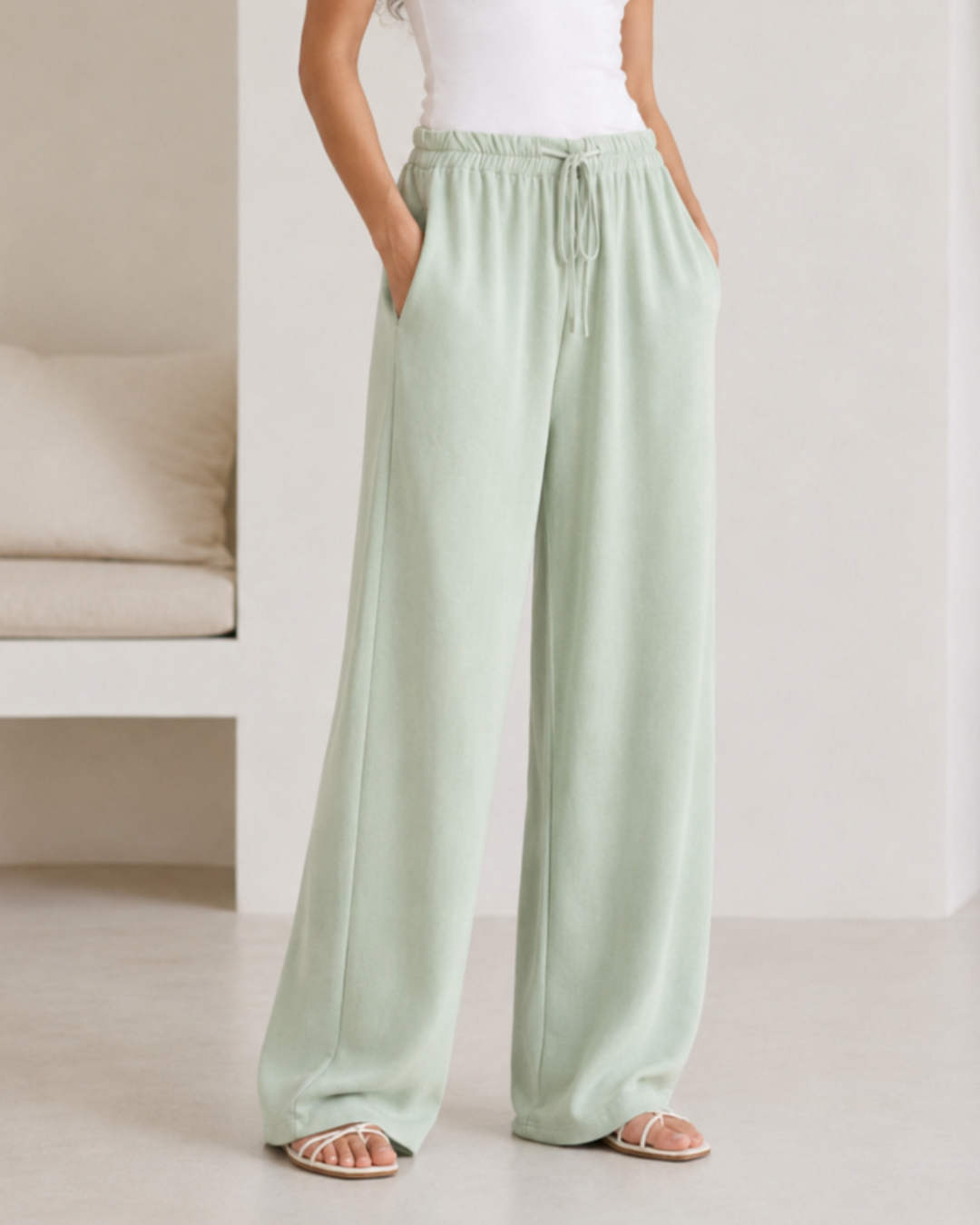 Pantalones Anchos de Corte Recto®