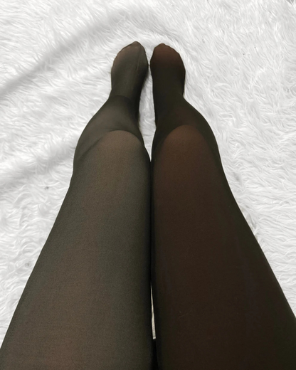 Leggings térmicos de invierno con forro polar grueso y cintura alta