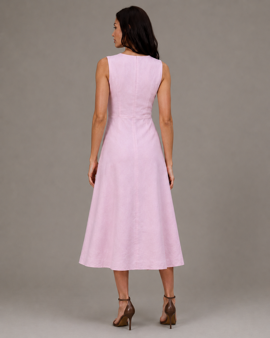 Vestido Largo de Lino sin mangas