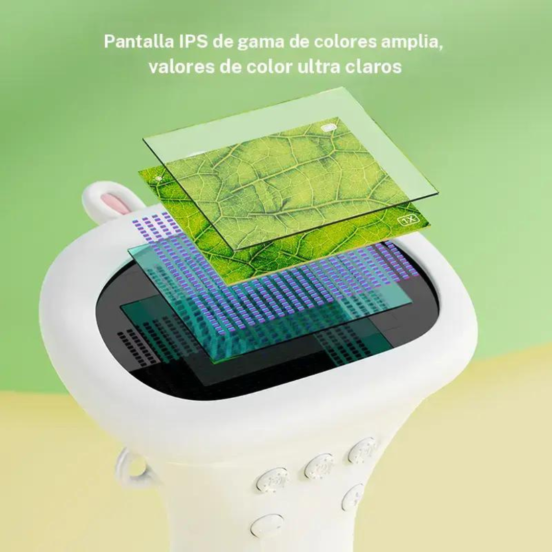 Mini microscopio portátil de ciencia para niños con pantalla integrada
