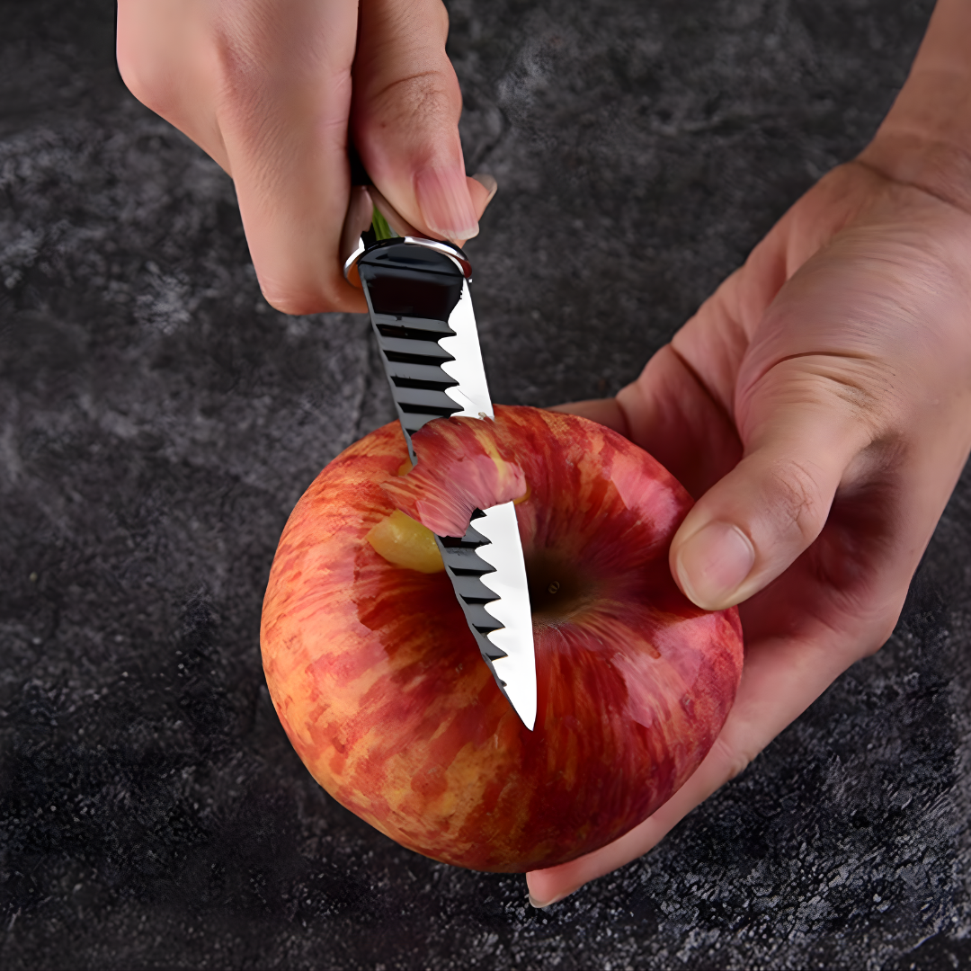 Set Completo de Cuchillos de Cocina en Negro Moderno