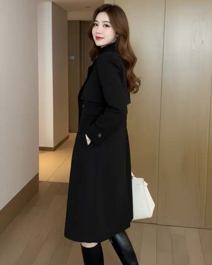 Gabardina con botones dobles para mujer®