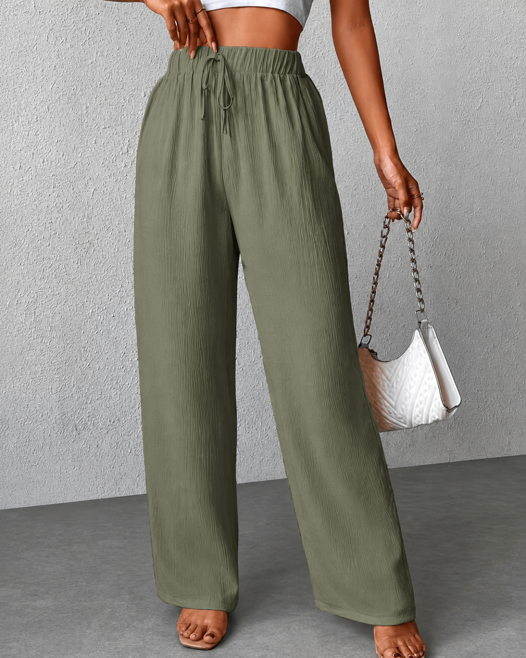 Pantalón Holgado Plisado