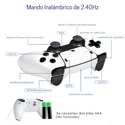 Consola de Videojuegos Retro Inalámbrica con Salida 4K®