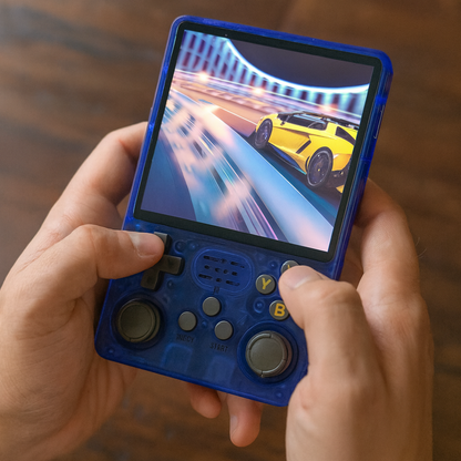 Consola Portátil de Juegos con Diseño Retro