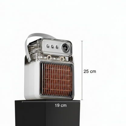 Calentador de escritorio humidificador eficiente 2 en 1 de 1200 W