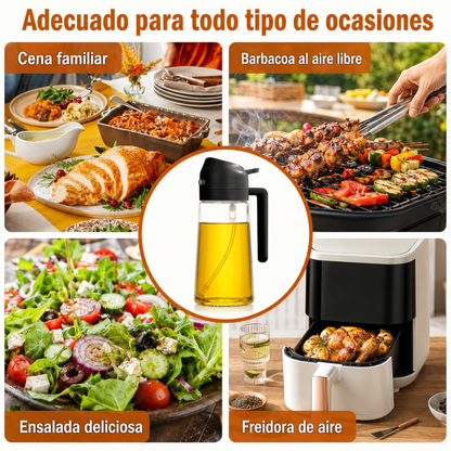 Dispensador de Aceite 2 en 1 con Pulverizador®