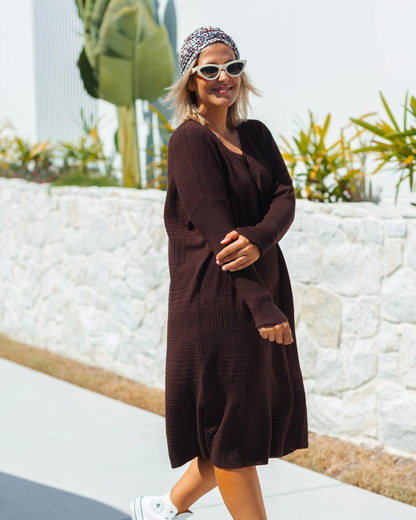 Vestido Oversize Manga Larga