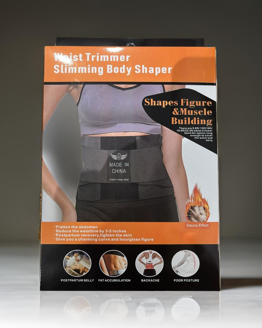 Cinturón Moldeador de Cintura y Faja de Entrenamiento con Soporte Lumbar