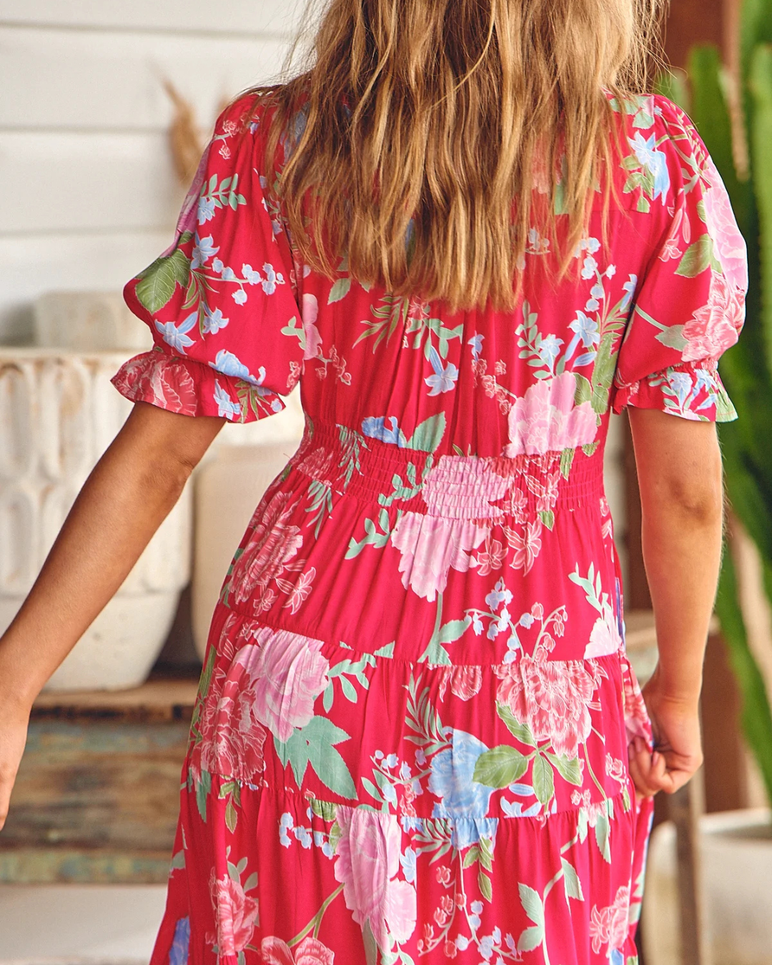 Vestido Largo con Escote en V