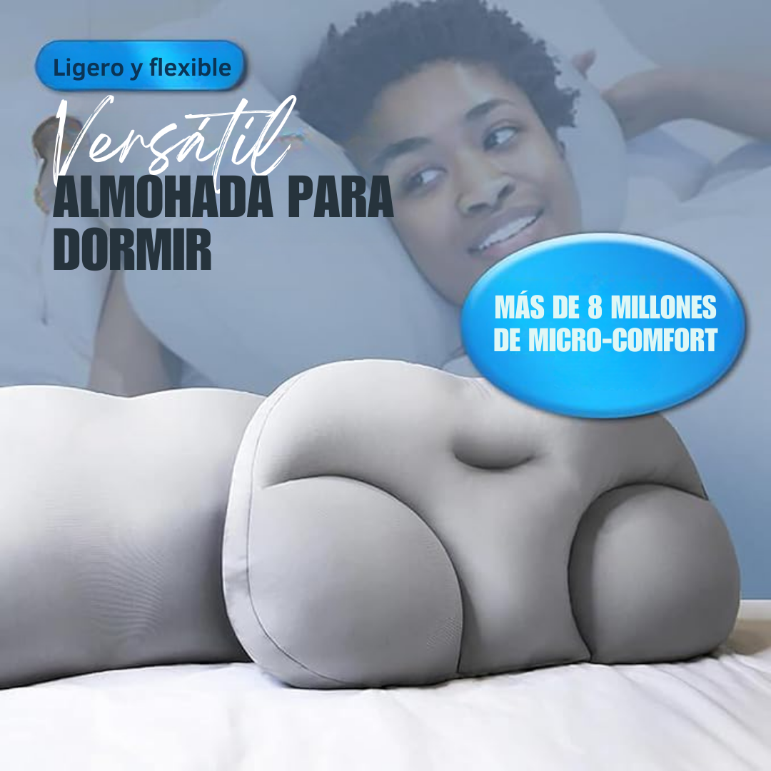 Almohada 3D Cervical Ergonómica con Diseño de Contorno