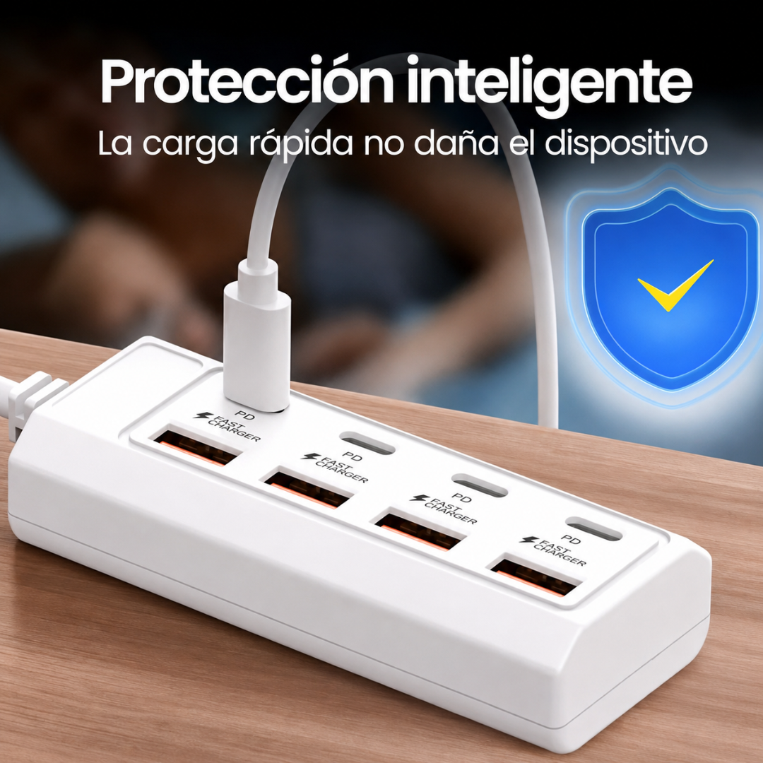 Concentrador de Carga Rápida 8 en 1®
