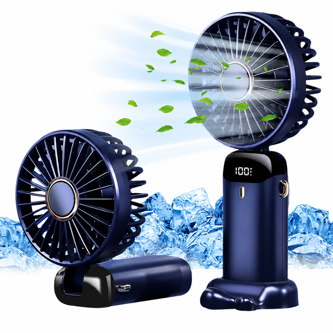Ventilador Portátil Recargable con Pantalla Digital®