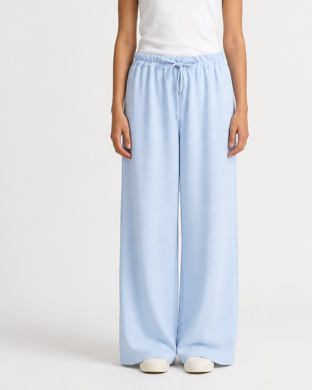 Pantalón Palazzo con Cintura Elástica